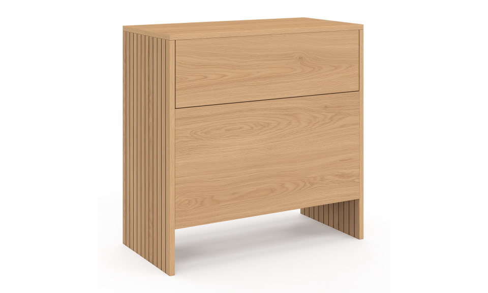 Table d'appoint mini bar Faustine bois et lattes Table d'appoint mini bar Faustine bois et lattes