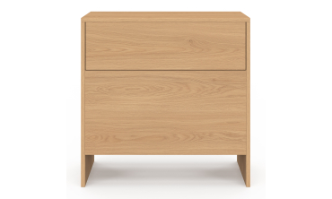 Table d'appoint mini bar Faustine bois et lattes
