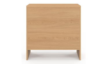Table d'appoint mini bar Faustine bois et lattes