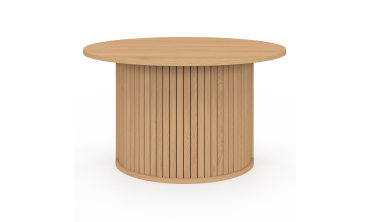 Table basse ronde Albane pieds lattes