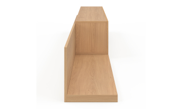 Meuble TV extensible Movena effet lattes L215-360cm