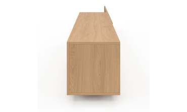 Meuble TV extensible Movena effet lattes L215-360cm
