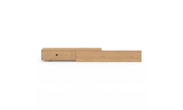 Meuble TV extensible Movena effet lattes L215-360cm