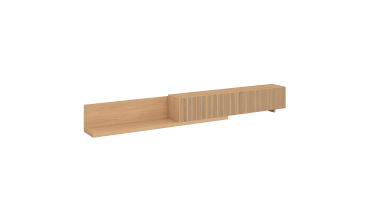 Meuble TV extensible Movena effet lattes L215-360cm