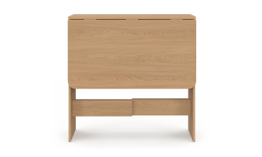 Table à manger dépliable Faustine bois et lattes 103cm