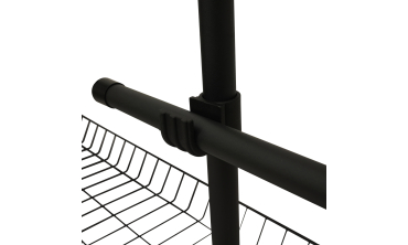 Penderie télescopique avec rangements intégrés H278cm