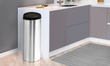 Poubelle automatique ronde 50L