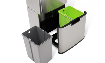 Poubelle automatique spéciale tri 72L