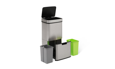 Poubelle automatique spéciale tri 72L
