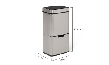 Poubelle automatique spéciale tri 72L