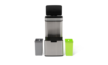 Poubelle automatique spéciale tri 72L
