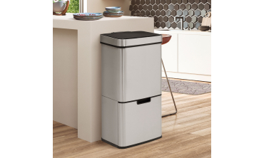 Poubelle automatique spéciale tri 72L