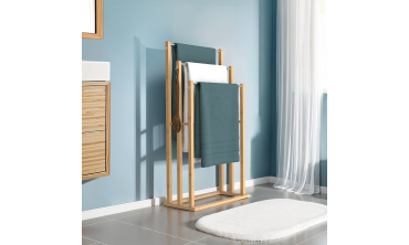 Porte-serviettes Maya 3 niveaux en bambou
