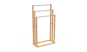 Porte-serviettes Maya 3 niveaux en bambou