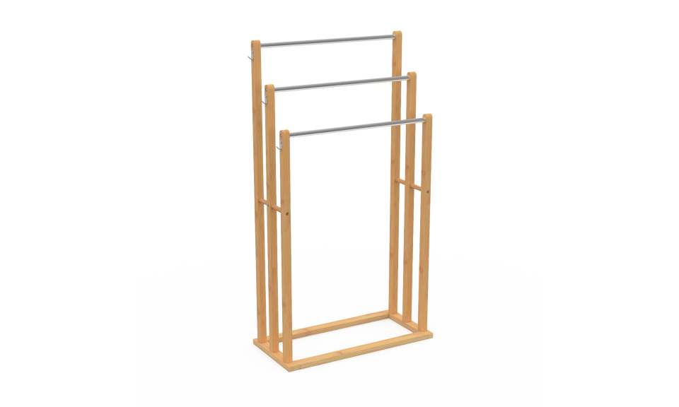 Porte-serviettes Maya 3 niveaux en bambou Porte-serviettes Maya 3 niveaux en bambou