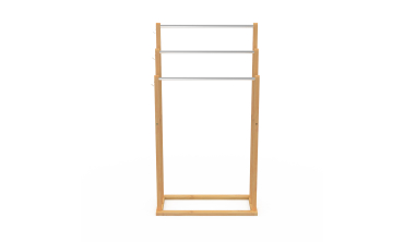 Porte-serviettes Maya 3 niveaux en bambou