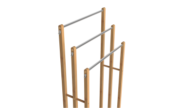 Porte-serviettes Maya 3 niveaux en bambou
