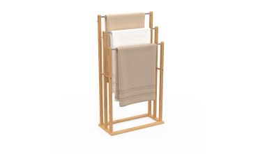 Porte-serviettes Maya 3 niveaux en bambou