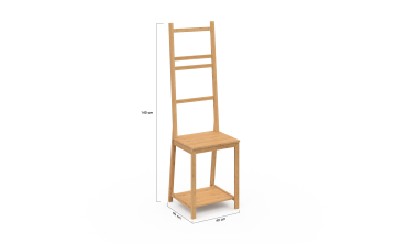 Chaise porte serviette Maya 4 niveaux en bambou