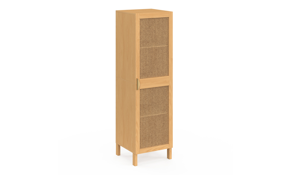 Armoire Eve 1 porte cannage H120cm Armoire Eve 1 porte cannage H120cm