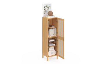 Armoire Eve 1 porte cannage H120cm