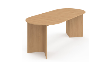 Table à manger extensible Gabin effet hêtre et pieds design 200-300cm