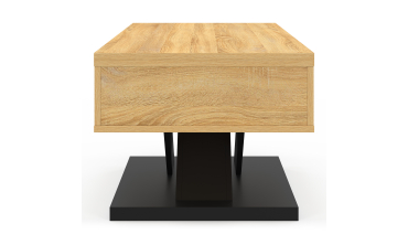 Table basse Alexia avec plateau relevable et dépliant