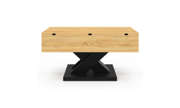 Table basse Alexia avec plateau relevable et dépliant
