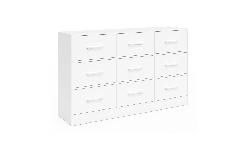 Commode Uma 9 tiroirs blanc Commode Uma 9 tiroirs blanc