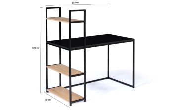 Bureau bibliothèque 2 en 1 Manhattan