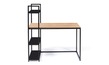 Bureau bibliothèque Manhattan en bois et métal