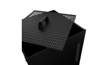 Réservoir à granules et pellets noir 45kg Réservoir à granules et pellets noir 45kg