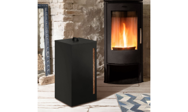 Réservoir à granules et pellets noir 45kg Réservoir à granules et pellets noir 45kg