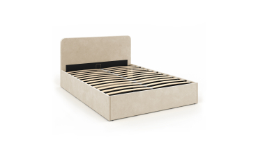 Lit coffre Louise 160x200cm velours beige