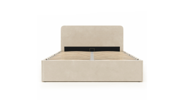 Lit coffre Louise 160x200cm velours beige