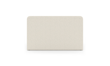 Lit coffre Louise en bouclette avec sommier et tête de lit arrondie 140x190cm