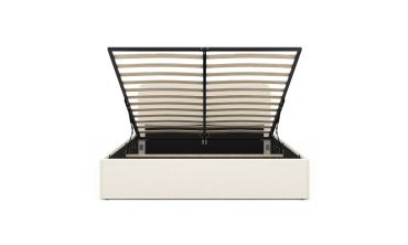 Lit coffre Louise 160x200cm tissu bouclette