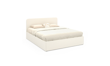 Lit coffre Louise 160x200cm tissu bouclette