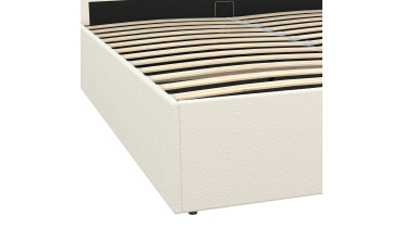 Lit coffre Louise 160x200cm tissu bouclette