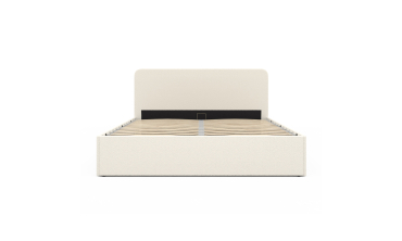 Lit coffre Louise 160x200cm tissu bouclette