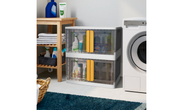 Boîtes de rangement empilables 72L - lot de 2