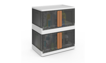 Boîtes de rangement empilables 72L - lot de 2