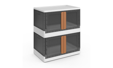 Boîtes de rangement empilables 72L - lot de 2