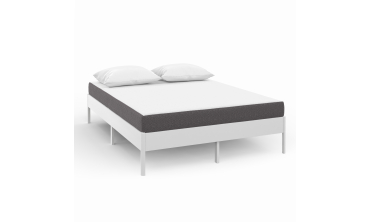 Matelas mémoire de forme épaisseur 16cm blanc et gris 140x190cm