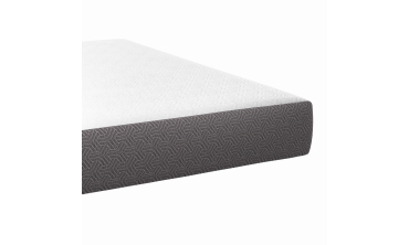 Matelas mémoire de forme épaisseur 20cm blanc et gris 140x190cm