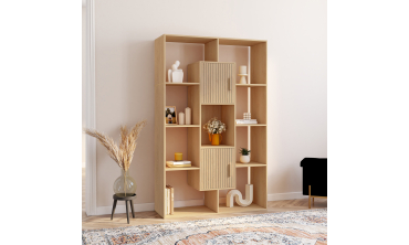 Etagère bibliothèque Faustine 11 compartiments