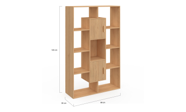 Etagère bibliothèque Faustine 11 compartiments