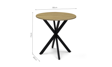 Table à manger ronde Soline Ø80cm Table à manger ronde Soline Ø80cm