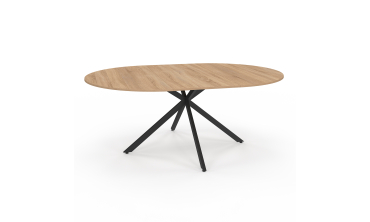 Table à manger ronde extensible Soline Ø140-200cm