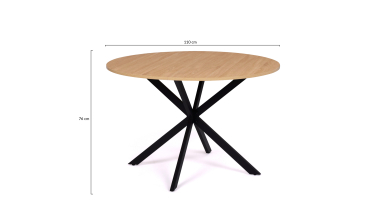 Table à manger ronde Soline Ø110cm Table à manger ronde Soline Ø110cm